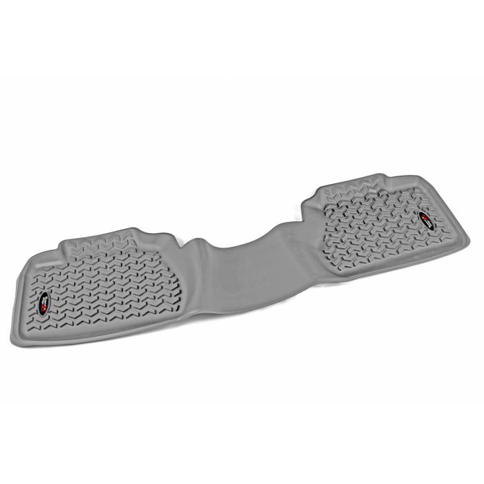 Rugged Ridge - Floor Liners, Rear, Gray; 07-13 Silverado/Sierra 1500 Extended