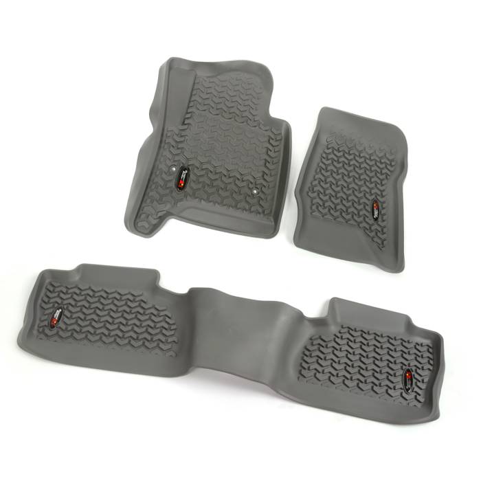 Rugged Ridge - Floor Liners, Kit, Gray; 14-16 GM Crew Cab Pickup