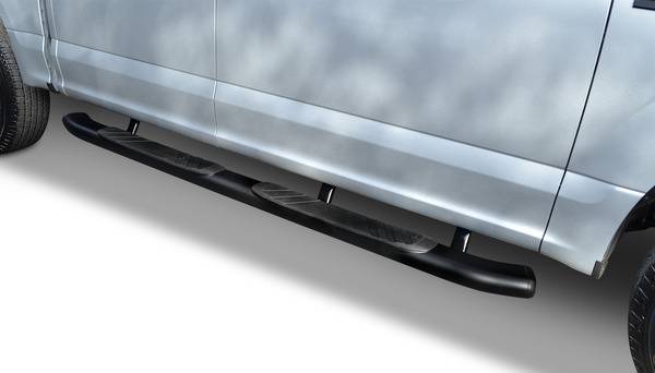 Big Country Truck Accessories - Big Country Truck Accessories - 395269871 - 5in WIDESIDER XL Side Bars Kit - 87in Long Black + Mounting Brackets