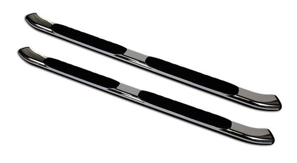 Big Country Truck Accessories - Big Country Truck Accessories - 395401878 - 5in WIDESIDER XL Side Bars Kit - 87in Long Chrome + Mounting Brackets