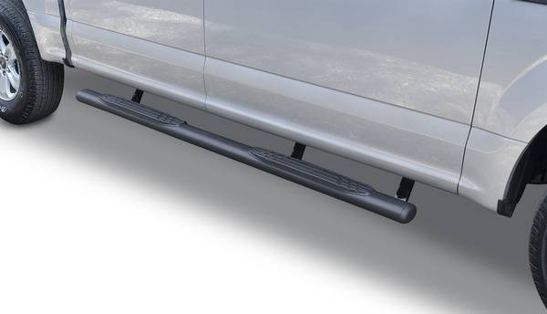 Big Country Truck Accessories - Big Country Truck Accessories - 394269870 - 4in WIDESIDER Platinum Side Bars Kit - 87in Long Textured + Mounting Brackets