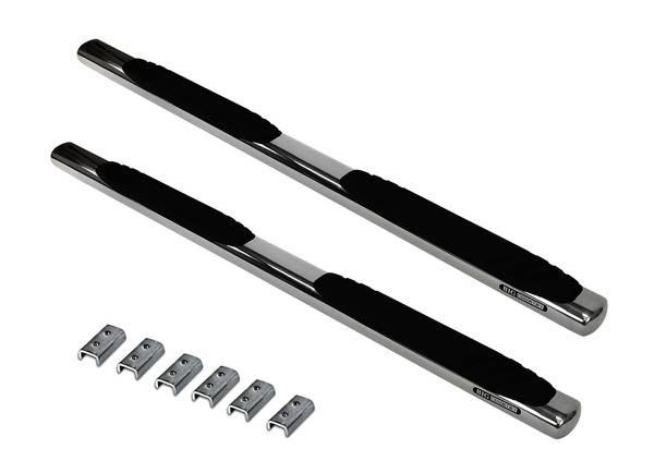 Big Country Truck Accessories - Big Country Truck Accessories - 394203806 - 4in WIDESIDER Platinum Side Bars Kit - Stainless + Mounting Brackets (Gas Only)