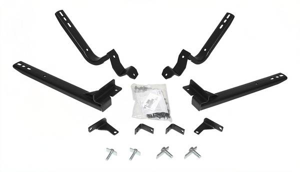 Big Country Truck Accessories - Big Country Truck Accessories - 394189670 - 4in WIDESIDER Platinum Side Bars Kit - 67in Long Textured + Mounting Brackets