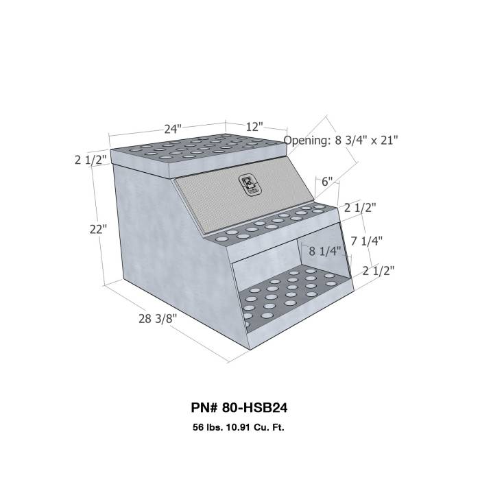 Westin - Westin Brute HD Step Tool Box 80-HSB24