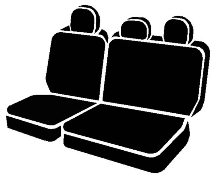 Fia - Fia LeatherLite Custom Seat Cover SL62-35 BLK/BLK