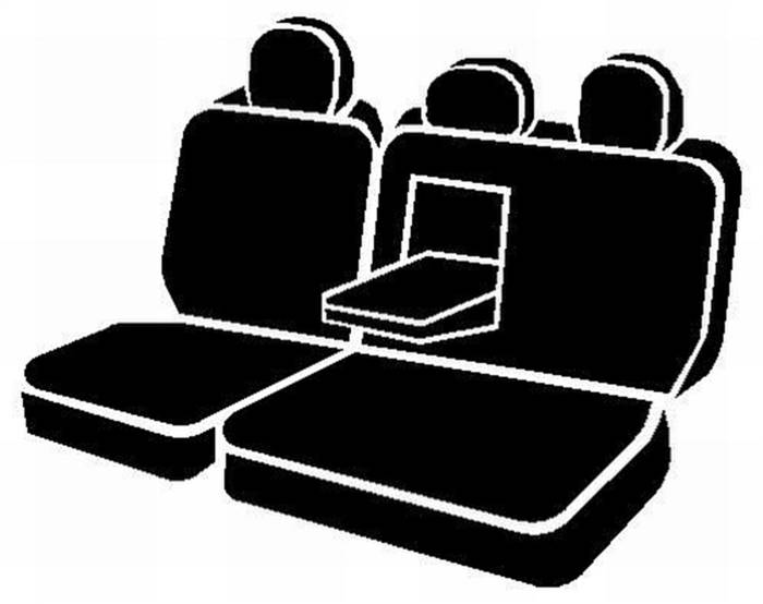 Fia - Fia LeatherLite Custom Seat Cover SL62-50 BLK/BLK