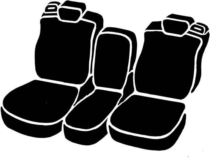 Fia - Fia Neo Neoprene Custom Fit Truck Seat Covers NP97-81 GRAY