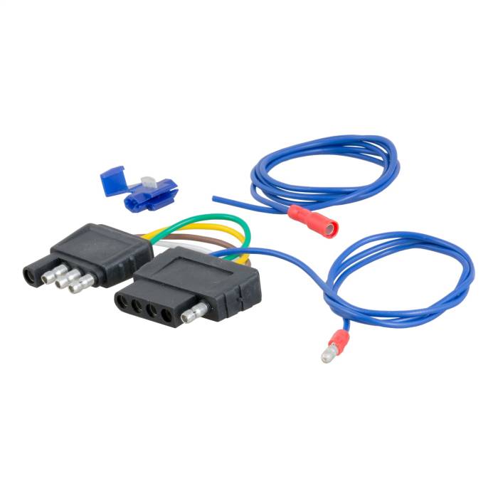 CURT - CURT 4-Way Round To 5-Way Flat Wiring Adapter 57187