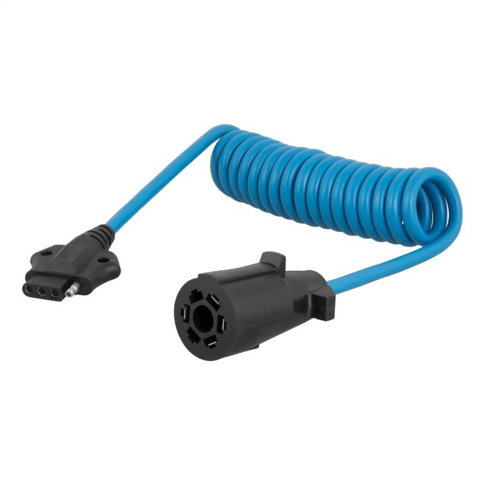 CURT - CURT 7-Way RV Blade Vehicle Adapter To 4-Way Flat Trailer Plug 57271