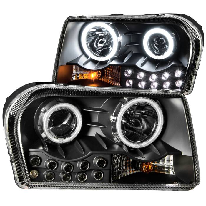Anzo USA - Anzo USA Projector Headlight Set w/Halo 121152