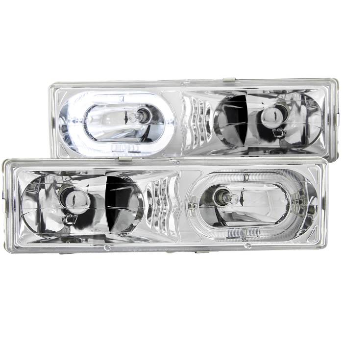 Anzo USA - Anzo USA Crystal Headlight Set w/Halo 111006