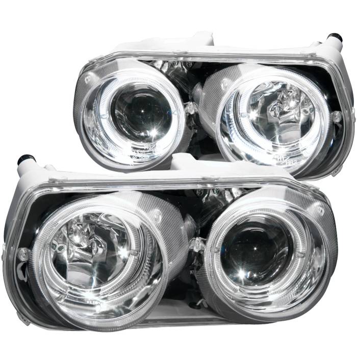 Anzo USA - Anzo USA Projector Headlight Set w/Halo 121004