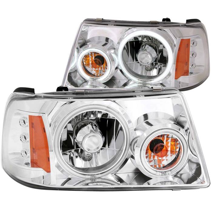 Anzo USA - Anzo USA Crystal Headlight Set w/Halo 111151