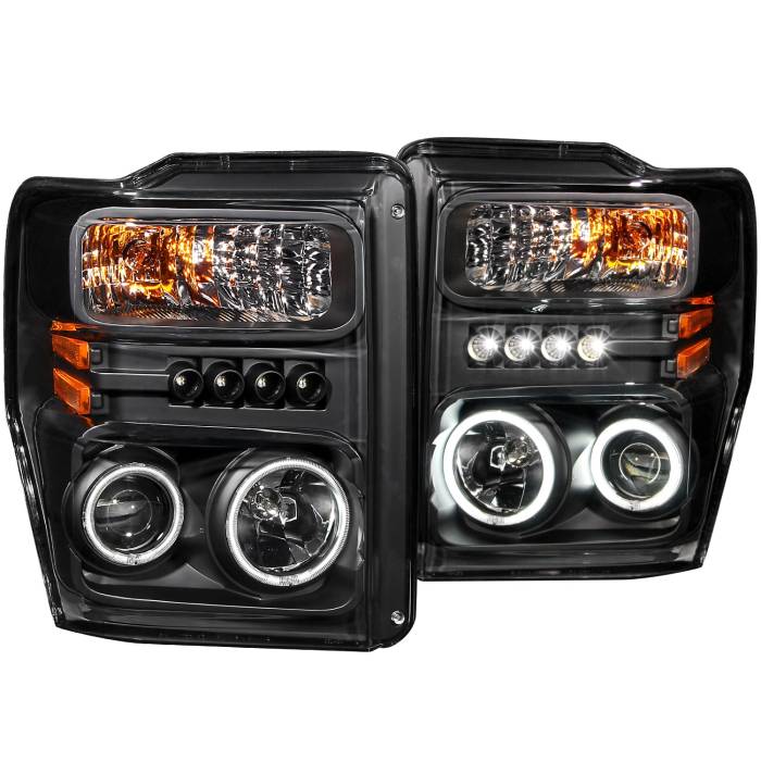 Anzo USA - Anzo USA Projector Headlight Set w/Halo 111168