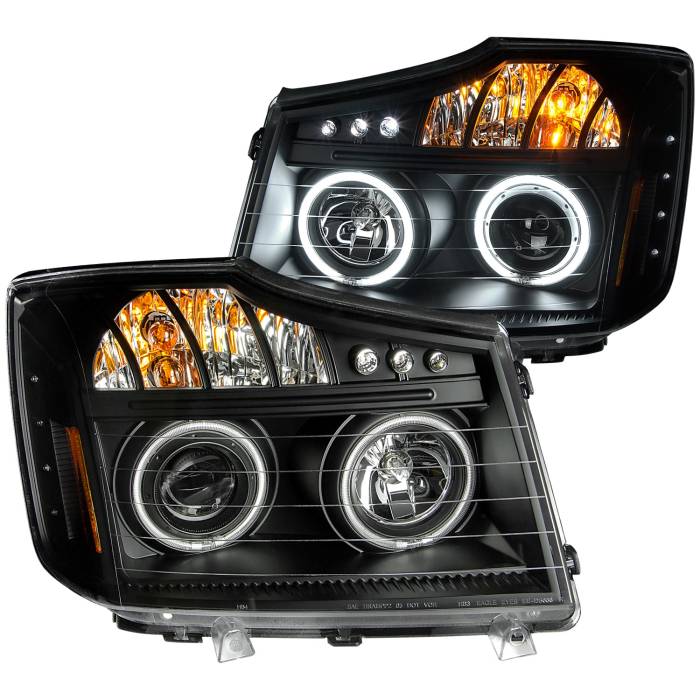 Anzo USA - Anzo USA Projector Headlight Set w/Halo 111178