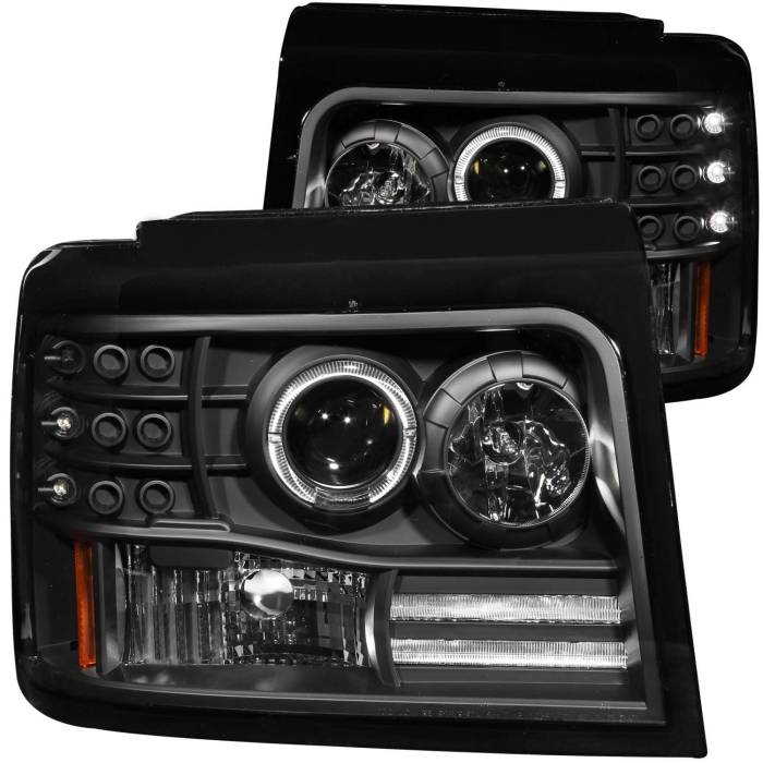 Anzo USA - Anzo USA Projector Headlight Set w/Halo 111184