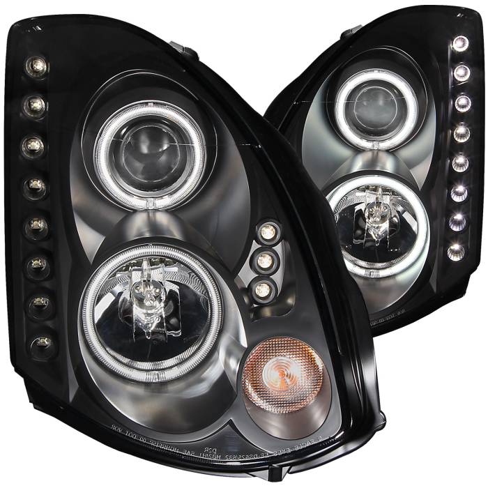 Anzo USA - Anzo USA Projector Headlight Set w/Halo 121363