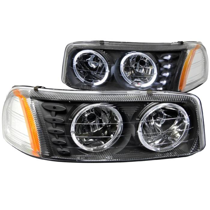 Anzo USA - Anzo USA Crystal Headlight Set w/Halo 111207
