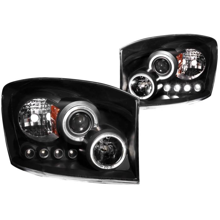 Anzo USA - Anzo USA Projector Headlight Set w/Halo 111209