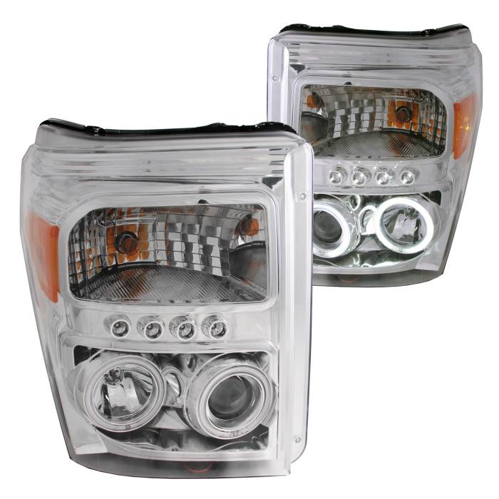 Anzo USA - Anzo USA Projector Headlight Set w/Halo 111272