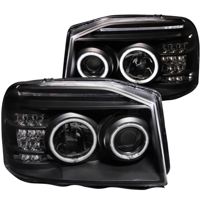 Anzo USA - Anzo USA Projector Headlight Set w/Halo 111172