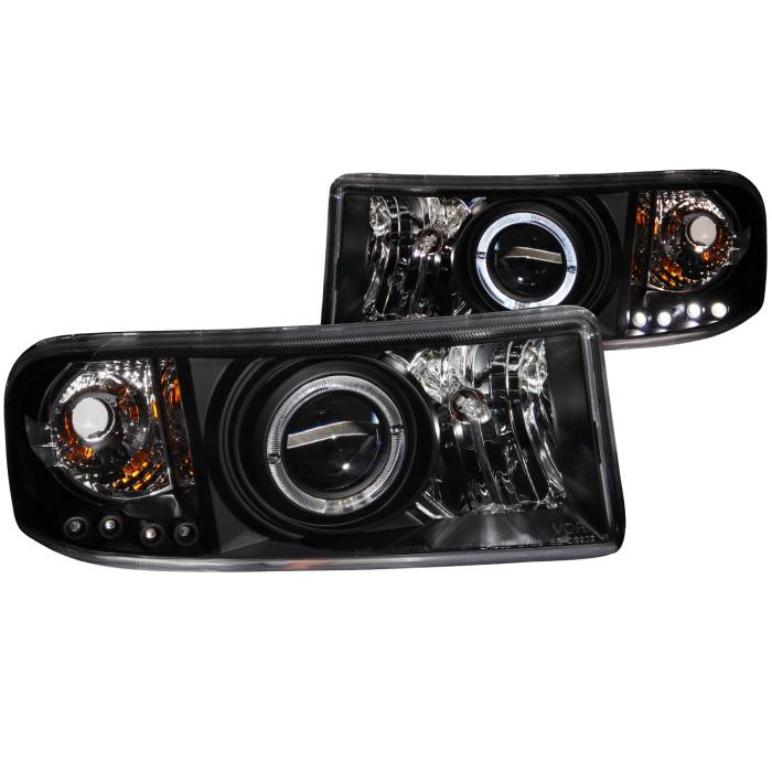 Anzo USA - Anzo USA Projector Headlight Set w/Halo 111196