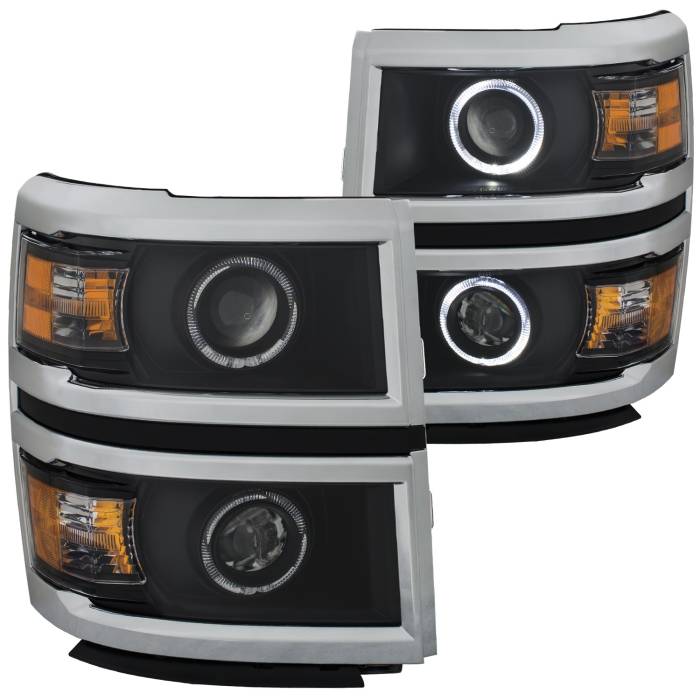 Anzo USA - Anzo USA Projector Headlight Set w/Halo 111345