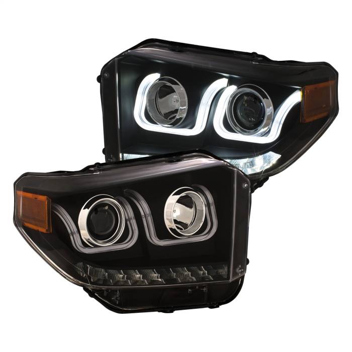 Anzo USA - Anzo USA Projector Headlight Set w/U-Bar Switchback 111387