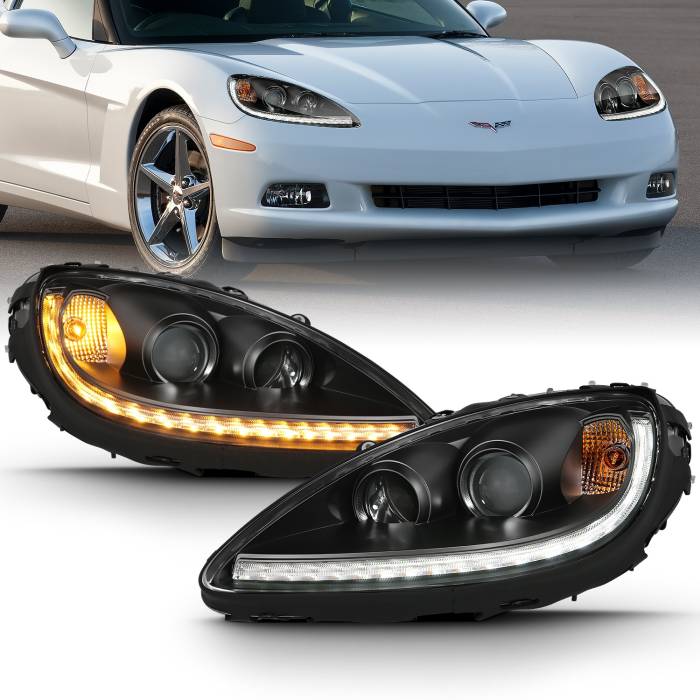 Anzo USA - Anzo USA Projector Headlight Set w/Halo 121553