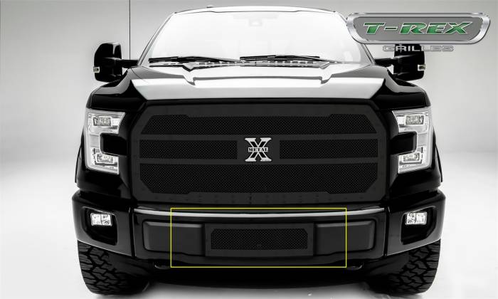 T-Rex Grilles - T-Rex Grilles Stealth X-Metal Series Mesh Bumper Grille 6725741-BR