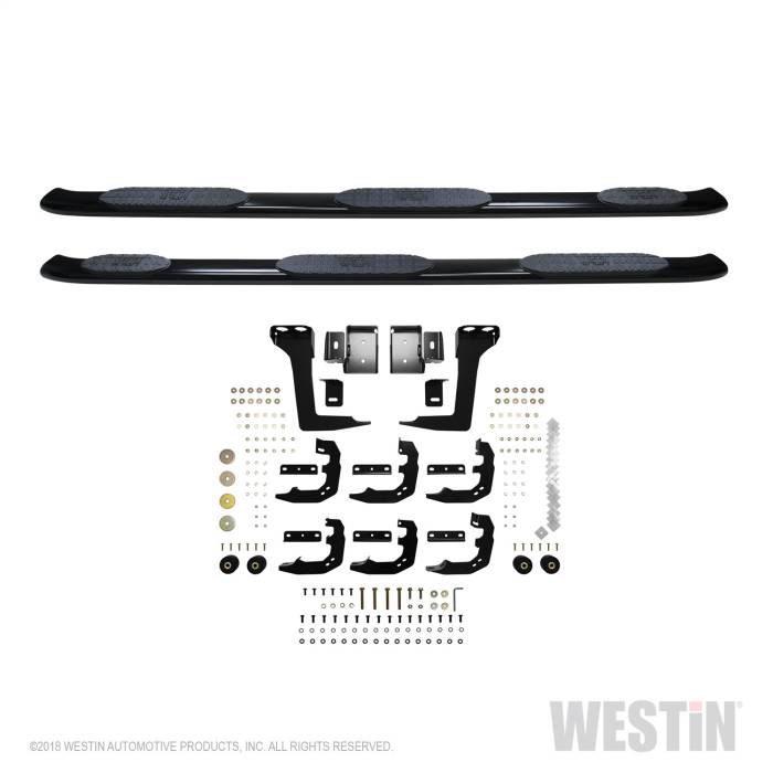 Westin - Westin PRO TRAXX 5 Oval Wheel to Wheel Nerf Step Bars 21-534725