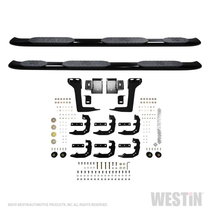 Westin - Westin PRO TRAXX 5 Oval Wheel to Wheel Nerf Step Bars 21-534705
