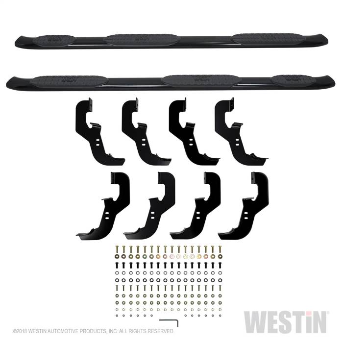 Westin - Westin PRO TRAXX 5 Oval Wheel to Wheel Nerf Step Bars 21-534695