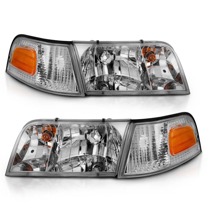 Anzo USA - Anzo USA Crystal Headlight Set 121556