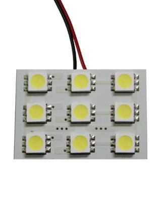 Race Sport - Race Sport 9 Chip 5050 LED Dome Panel (Red) (RS-5050-9DOME-R)