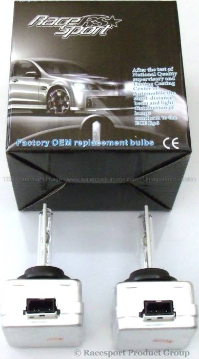 Race Sport - Race Sport Professional 3yr D1 OEM Factory HID replacement Bulbs (RS-D110K-RB)
