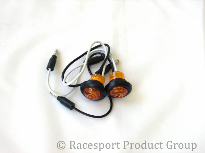 Race Sport - Race Sport .75" Round Amber (w/ Grommet) (RS-.75-GA)