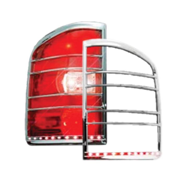 Race Sport - Race Sport 07-13 Chevrolet Silverado 1500/2500 HD LED Taillight Bezel (RS-0713CHEVY2-TLB)