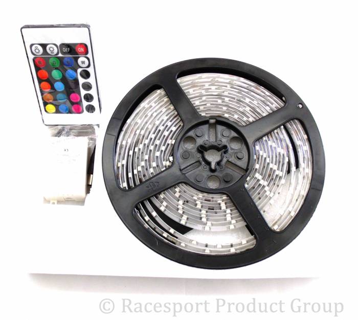 Race Sport - Race Sport 16ft (5M) 20-Color RGB 5050 LED Strip w/ Remote (RS-16FT-5050-RGB)