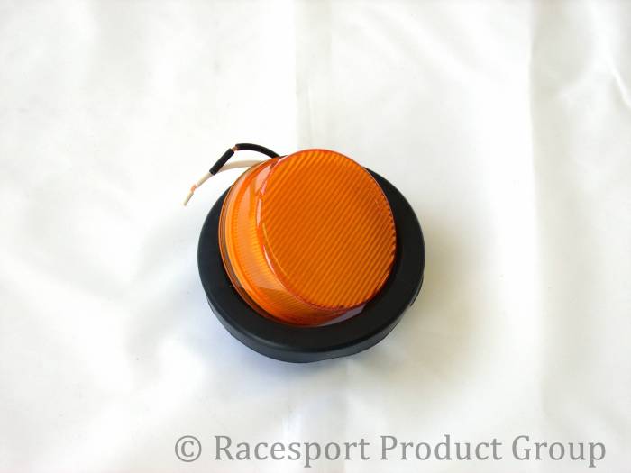 Race Sport - Race Sport 2.5" Round Amber (w/ Grommet) (RS-2.5-GA)
