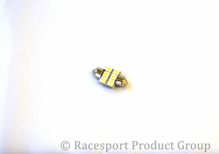Race Sport - Race Sport 31mm 5050 LED 6 Chip Bulbs - each Amber (RS-31mm-A-5050)