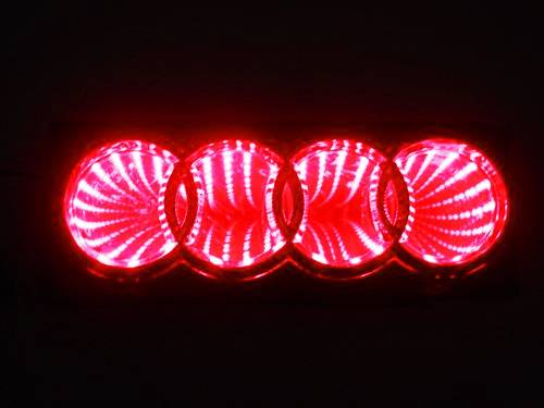 Race Sport - Race Sport 3D LED Logo Badge (Audi-Red) (RS-3DLED-AUD-R)