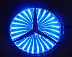 Race Sport - Race Sport 3D LED Logo Badge (Mercedes-Blue) (RS-3DLED-BENZ-B)
