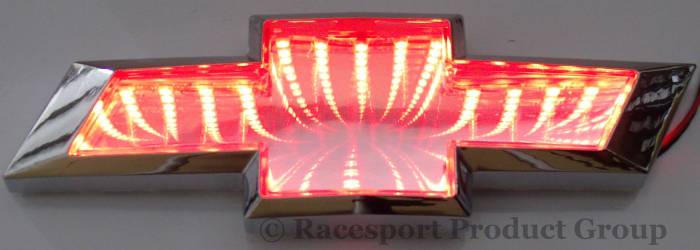 Race Sport - Race Sport 3D LED Logo Badge (Chevy-Red) (RS-3DLED-CHEV-R)