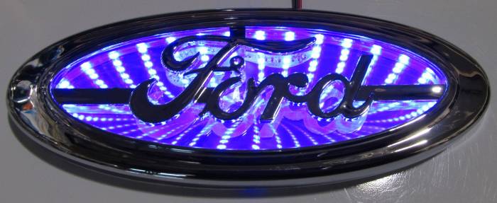 Race Sport - Race Sport 3D LED Logo Badge (Ford-Blue) (RS-3DLED-FORD-B)