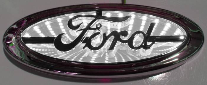 Race Sport - Race Sport 3D LED Logo Badge (Ford-White) (RS-3DLED-FORD-W)