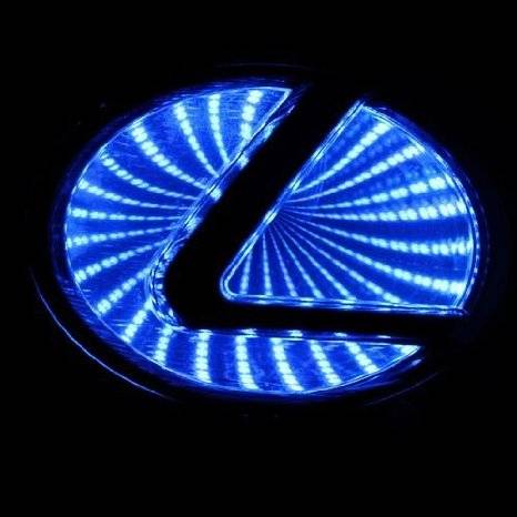 Race Sport - Race Sport 3D LED Logo Badge (Lexus-Blue) (RS-3DLED-LEX-B)