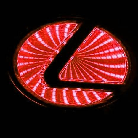 Race Sport - Race Sport 3D LED Logo Badge (Lexus-Red) (RS-3DLED-LEX-R)
