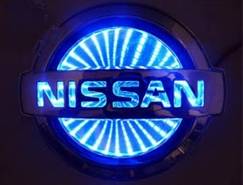 Race Sport - Race Sport 3D LED Logo Badge (Nissan-Blue) (RS-3DLED-NIS-B)