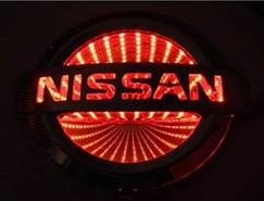 Race Sport - Race Sport 3D LED Logo Badge (Nissan-Red) (RS-3DLED-NIS-R)